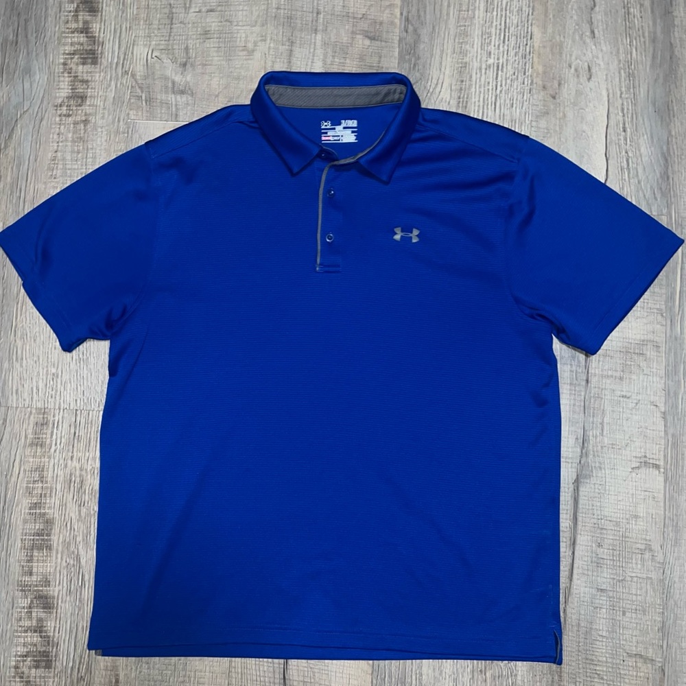 Under Armor Royal Blue Polo Men's: XL